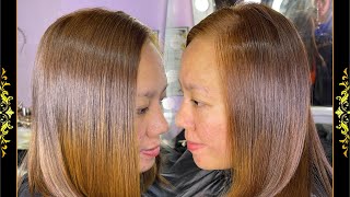 Hair Color And Capilar Bioplastia Hair Treatment [upl. by Johannes]