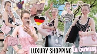 LUXURY SHOPPING IN GERMANY 🇩🇪 CHANEL DIOR HERMES LOUIS VUITTON amp SWEETS SHOPPING 💖 LINDIESS [upl. by Theona]