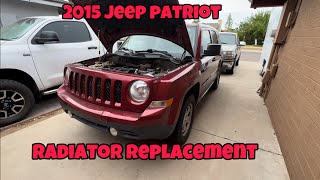 2015 jeep patriot radiator replacement [upl. by Kamal]