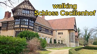 walking tour Schloss Cecilienhof • Germany 🇩🇪 • Potsdam • ASMR • relax • 4K [upl. by Ecyac]