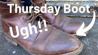 Thursday Boot Captains Resole  Making These Boots Look New [upl. by Linneman]