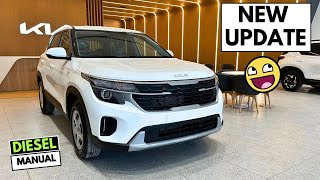 2024 Updated Kia Seltos Facelift Diesel Manual  Better than CRETA  Base Model Review [upl. by Northington]