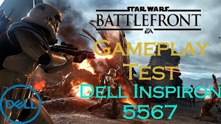 Dell Inspiron 5567 Gaming Test  STAR WARS BATTLEFRONT Radeon R7  Core i7 [upl. by Nalahs870]