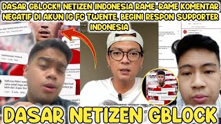 DASAR GBLOCK‼️Netizen serbu Instagram FC TWENTE Supporter Indonesia geram Netizen fomo😱🔥 [upl. by Ecyt]