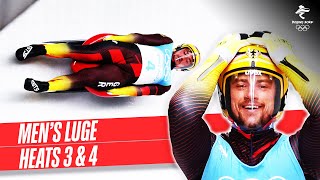 Mens Luge runs 3amp4  Full Replay  Beijing2022 [upl. by Hannej953]