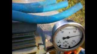 HIGH PRESSURE water PUMP N°1 TEST B at 150 bar [upl. by Gniw13]