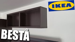 IKEA BESTA  Complete Installation of TV wall mount Easy  Assembler fixer meuble haut murale [upl. by Ashraf]