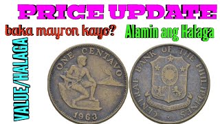 1 Centavo 1963 Philippines Old Coins  Value [upl. by Odele23]