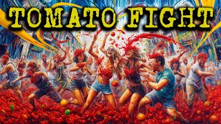 La Tomatina History Unveiling the Origins of Spains Legendary Tomato Fight Festive Celebration [upl. by Natascha]