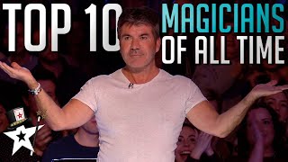 Top 10 BEST Magicians OF ALL TIME on Britains Got Talent [upl. by Arondel]