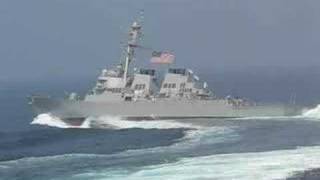 Navy ship taking quotevasive actionquot [upl. by Aicenek]