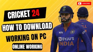 How to Download Cricket 24 on PC for Free Almost  Cricket 24 gameplay  Tech Top Gamer [upl. by Rammus]