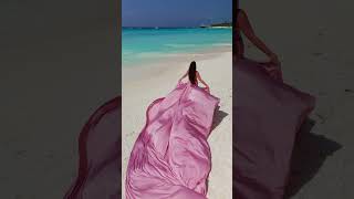 Stunning Flying Dress Photoshoot on Nungwi Beach Zanzibar [upl. by Ashling75]