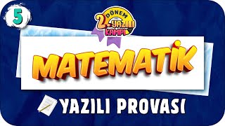 5Sınıf Matematik 2Dönem 2Yazılıya Hazırlık  2022 📝 [upl. by Durston]