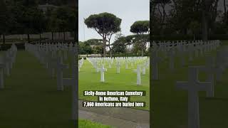 SicilyRome American Cemetery in Nettuno Italy 7860 Americans bur13d here [upl. by Zeret15]