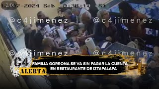 Familia de 20 miembros cena en restaurante de Iztapalapa ¡y se va sin pagar la cuenta [upl. by Attenaz]