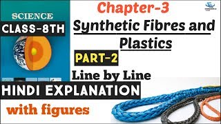 Class 8th Ncert Science  Ch3  Synthetic Fibres and Plastics  Hindi Explanation Part2 [upl. by Arej]