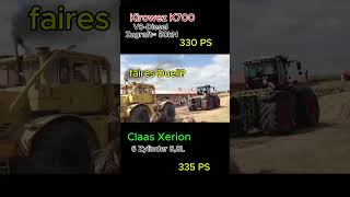 💯K700 VS Claas Xerion🚜 Kommentiert ⬇️dorf dorfleben traktor k700 claas [upl. by Yorel]