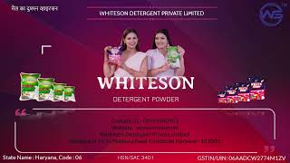 WHITESON DETERGENT PRIVATE LIMITED RATELISTDESCRIPTION OF PRODUCT [upl. by Llennod580]