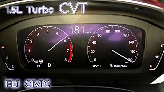 2021y FL1 CIVIC CVT  acceleration testJapan specification 15L turbo FF CVT [upl. by Satsoc]