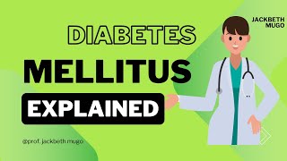 Diabetes Mellitus  Diet  Exercise [upl. by Elburr863]