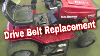 How To Replace The Drive Belt On An MTD Variable Speed Riding Mower with Taryl [upl. by Ellehcir805]