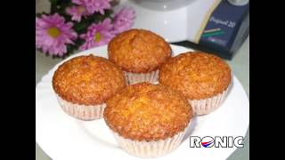 VIDEORECEPT Ronic  mrkvové muffiny [upl. by Noislla]