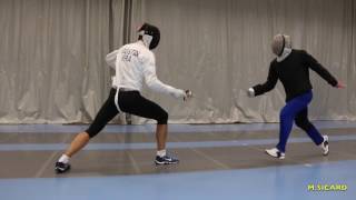 Escrime épée leçon lesson lección Sicard Michel 4 [upl. by Ocirederf]