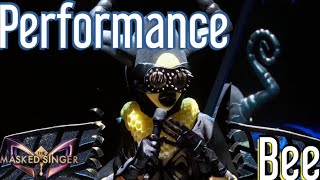 Bee Sings “Chandelier” By Sia  The Masked Singer USA Season 1 Ep 2 [upl. by Baron]