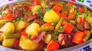 CARNE DE MÚSCULO COZIDO COM LEGUMES ESTA RECEITA VAI TE SURPREENDER [upl. by Anallij]