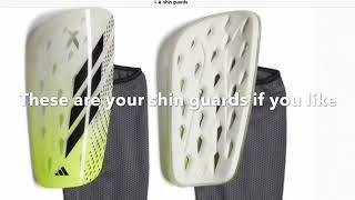 These are your shin guards if you [upl. by Saidnac]