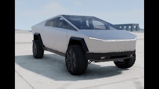 BeamNG Drive Tesla Cybertruck with Airbag function Crashtest Downloadlink [upl. by Carrissa255]