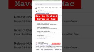 🚀 How to install maven on mac mac maven coding automationtesting [upl. by Emarej]