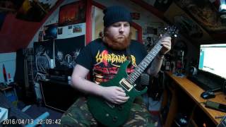 Municipal Waste  Unleash The Bastards Guitar Cover [upl. by Rehteh]