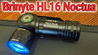 Brinyte HL16 Noctua headlamp review EDC TIR flashlight 16340 [upl. by Nhar]