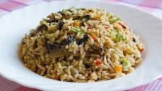 Pilaf de orez cu ciuperci  JamilaCuisine [upl. by Ater]