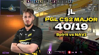 CS2 POV NAVI jL 4019 vs Spirit Nuke PGL CS2 Major Copenhagen 2024 [upl. by Cassil]