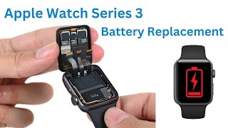 Apple Watch Series 3 Battery Replacement 38mm  GPS  Cellular [upl. by Irallih]