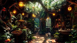 Enchanted Garden Restaurant Plant Shop 🌿Mystical Music to Relieve Stress Elevate Mood amp Sleep Well [upl. by Eylsel]