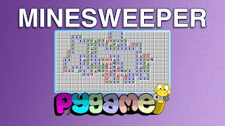 How to make Minesweeper in Pygame  StepbyStep Tutorial for beginner [upl. by Ycnaf]