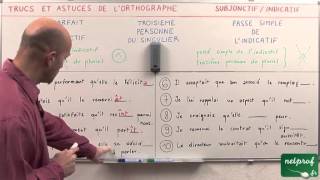 Limparfait du subjonctif ou le passé simple de lindicatif [upl. by Prestige587]