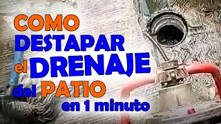 ► COMO DESTAPAR EL DRENAJE DEL PATIO EN 1 MINUTO  Ridgid k400 [upl. by Azal131]