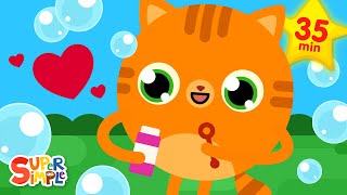 Pop the Bubbles  13 Fun Activity Songs  Kids Songs  Super Simple Songs [upl. by Losyram483]