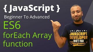 javascript bangla tutorial 70  forEach  for vs forEach [upl. by Hcahsem]