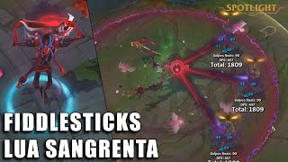 Fiddlesticks Lua Sangrenta  Skin Spotlight PREVIA [upl. by Suiradal]