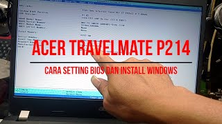 CARA INI JARANG SEKALI DI KETAHUI OLEH ORANG LAIN SETTING BIOS DI ACER TRAVELMATE P214  SERVICE10 [upl. by Nuahsar]