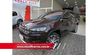 Jeep Compass Limited T270 13 Turbo Flex Automático 2022 [upl. by Nevad]