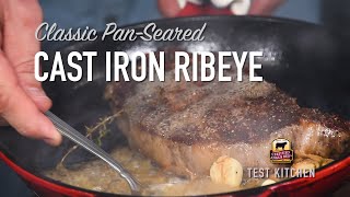 Make a Classic PanSeared Ribeye Steak Recipe [upl. by Terrance]