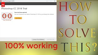 How To Fix quot Photoshop Cc Trial Has Expired quot  Photoshop Trial Expired Fix [upl. by Hennie382]