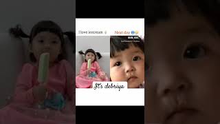 Ice cream reaction next day 😁subscribe travel shorts flowers likevrialshort and subscribe [upl. by Aeneg]